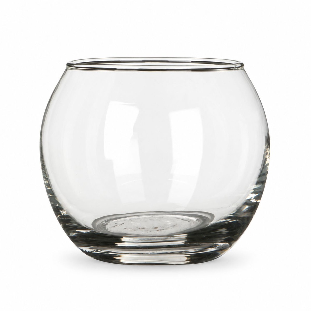 Kugelglas, Klar, Ø 8 cm, H 7 cm – Produktfoto auf weißem Hintergrund