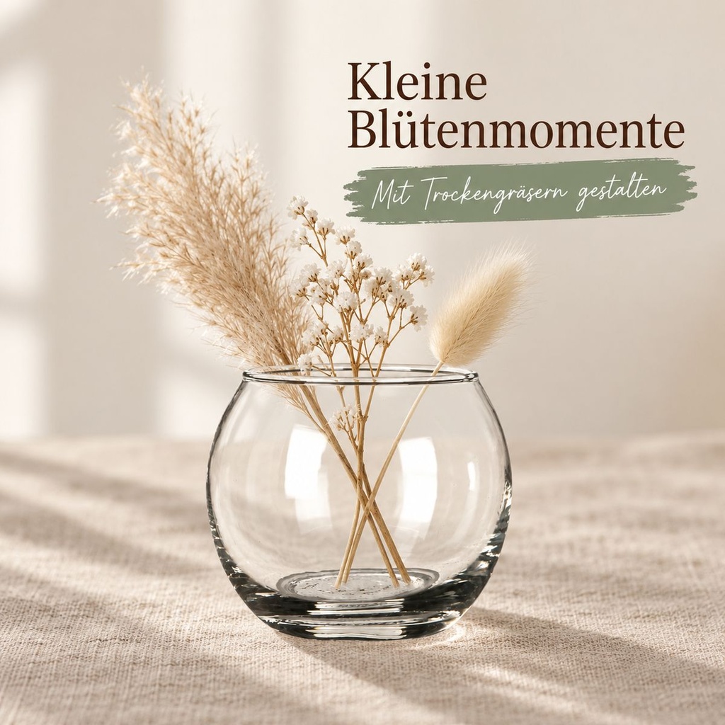 Kugelglas, Klar, Ø 8 cm, H 7 cm – im Einsatz