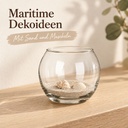 Kugelglas, Klar, Ø 8 cm, H 7 cm – in einer zweiten Verwendung