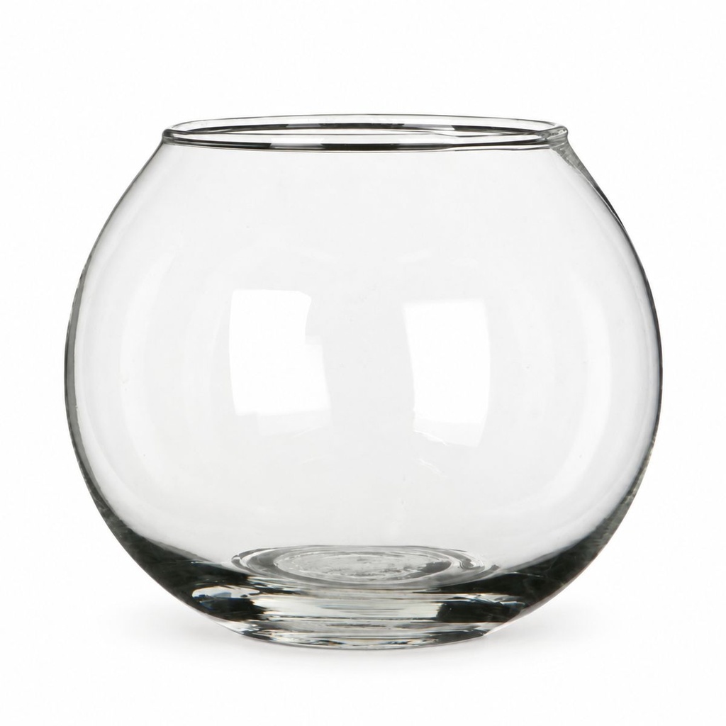 Kugelglas, Klar, Ø 10 cm, H 8 cm – Produktfoto auf weißem Hintergrund