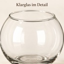 Kugelglas, Klar, Ø 10 cm, H 8 cm – Nahaufnahme der Oberfläche