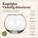 Kugelglas, Klar, Ø 10 cm, H 8 cm – Eigenschaften im Überblick