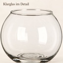Kugelglas, Klar, Ø 12 cm, H 10 cm – Nahaufnahme der Oberfläche