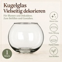 Kugelglas, Klar, Ø 12 cm, H 10 cm – Eigenschaften im Überblick