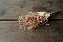 Trockenblumen-Boutonniere in Pink, Größe 2