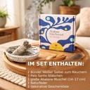 5919--Premium-Raeucherset--Weisser-Salbei-und-Palo-Santo-zum-Raeuchern--Meditation-mit-Abalone-Muschel-14---17-cm--Feder-und-Geschenkbox--Spirituell-Yoga-Ritual--energetische-Reinigung-u_1.jpg