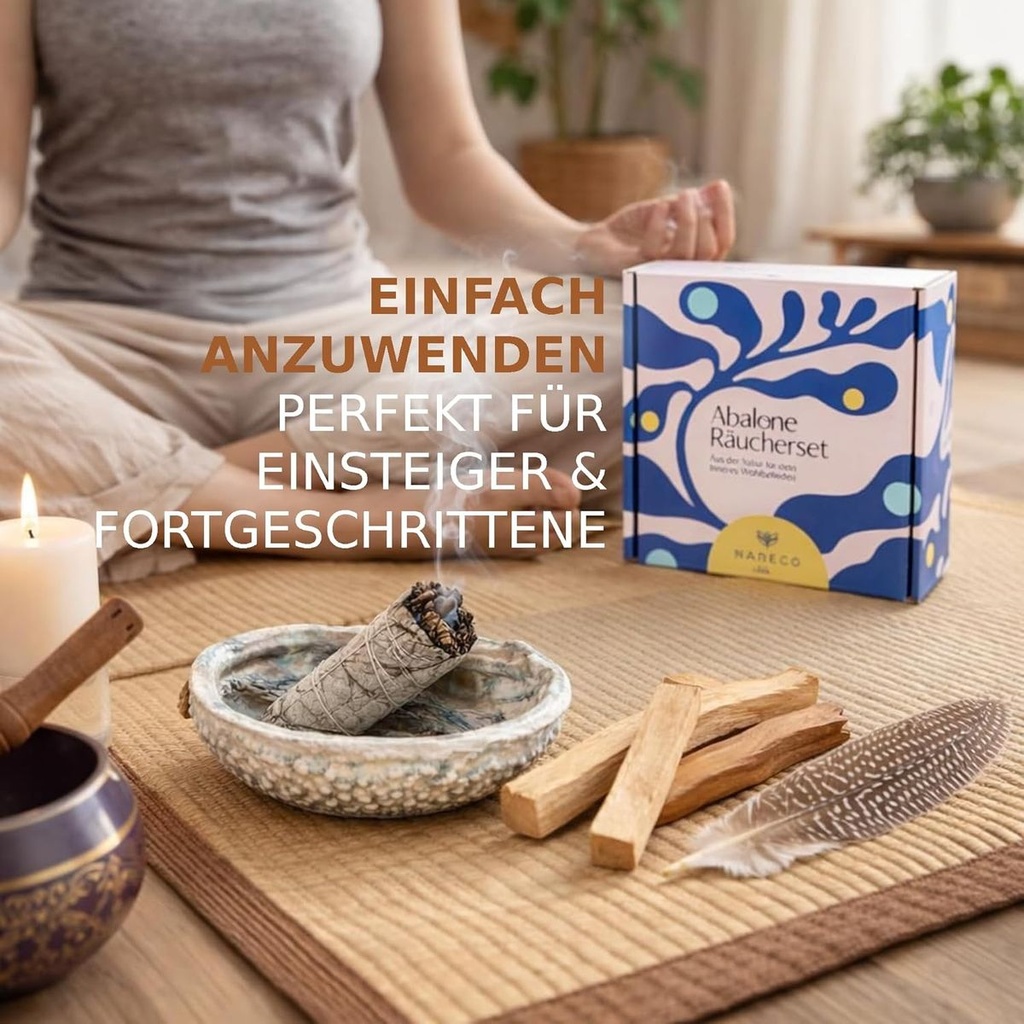 5919--Premium-Raeucherset--Weisser-Salbei-und-Palo-Santo-zum-Raeuchern--Meditation-mit-Abalone-Muschel-14---17-cm--Feder-und-Geschenkbox--Spirituell-Yoga-Ritual--energetische-Reinigung-u_5.jpg
