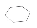 Hexagon aus Draht, in Schwarz,  wählbar  2