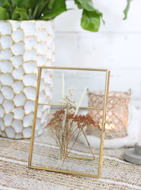 Glasrahmen für Trockenblumen und Bilder  2