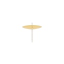 Adventskranzstecker 4 Stk., Gold, Größe  2