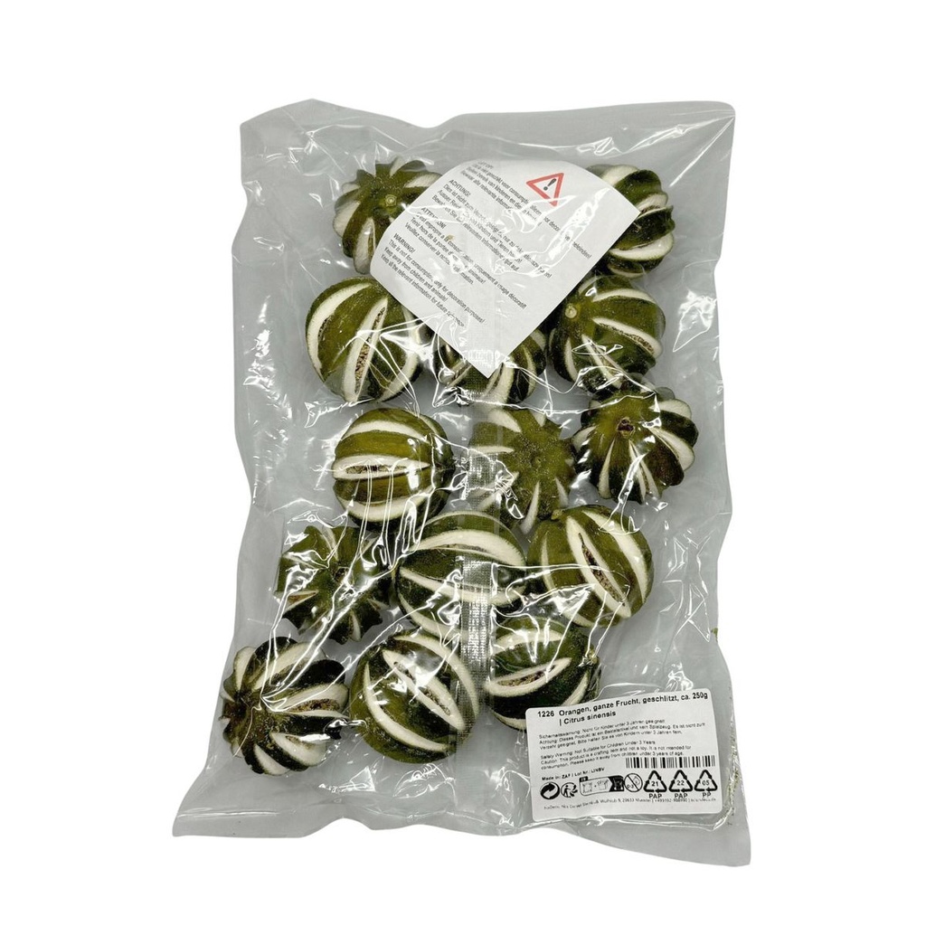 Orangen, ganze Frucht, geschlitzt, ca. 2 2