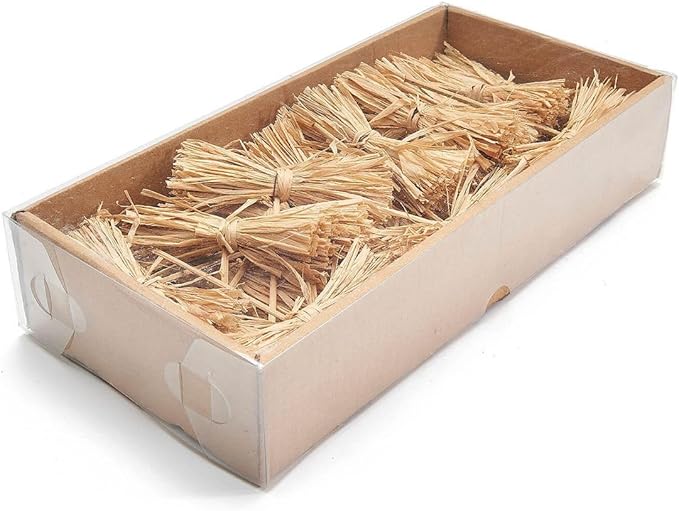 Raffia Bast Bündel am Draht, verpackt mi 2