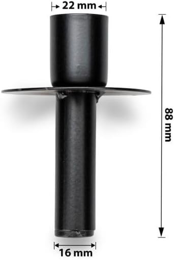 Flaschen Kerzenhalter aus Metall in Schw 2