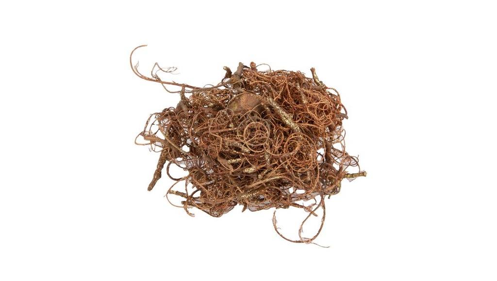 Curly Moos gold ca. 500 g Dekomoos Tamarindenfaser Basteln Floristik Modellbau
