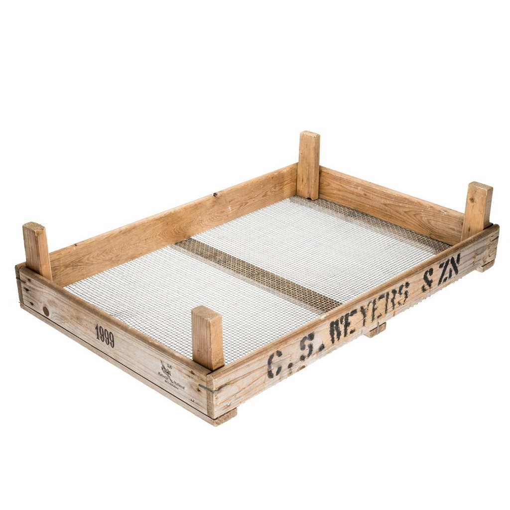 Blumenzwiebel Holzkiste 70x50x15 cm Gitterboden Zwiebelsieb Stapelkiste Deko