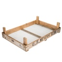 Blumenzwiebel Holzkiste 70x50x15 cm Gitterboden Zwiebelsieb Stapelkiste Deko