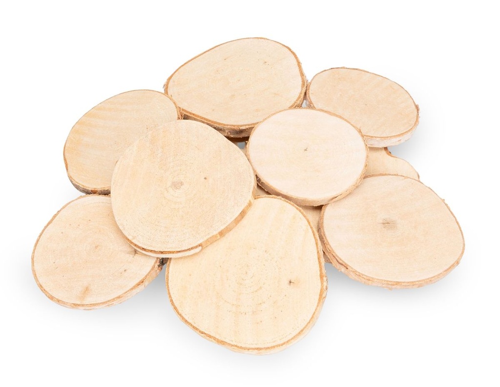 Runde Birkenscheiben 8–10 cm Ø, Stärke 1 cm | 10 Stück naturbelassen & geschliffen | Brandmalerei | Herstellen von Namensschildern & Platzkarten | Baumscheiben | Bastel- & Hochzeitsdeko Deko