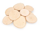 Runde Birkenscheiben 8–10 cm Ø, Stärke 1 cm | 10 Stück naturbelassen & geschliffen | Brandmalerei | Herstellen von Namensschildern & Platzkarten | Baumscheiben | Bastel- & Hochzeitsdeko Deko