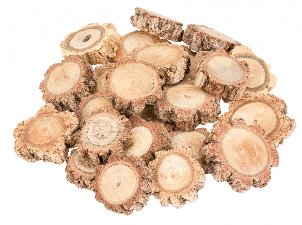 Korkeichen Scheiben 0,5 kg Ø 3-6 cm Korkrinde Holzscheiben Baumscheiben Basteln