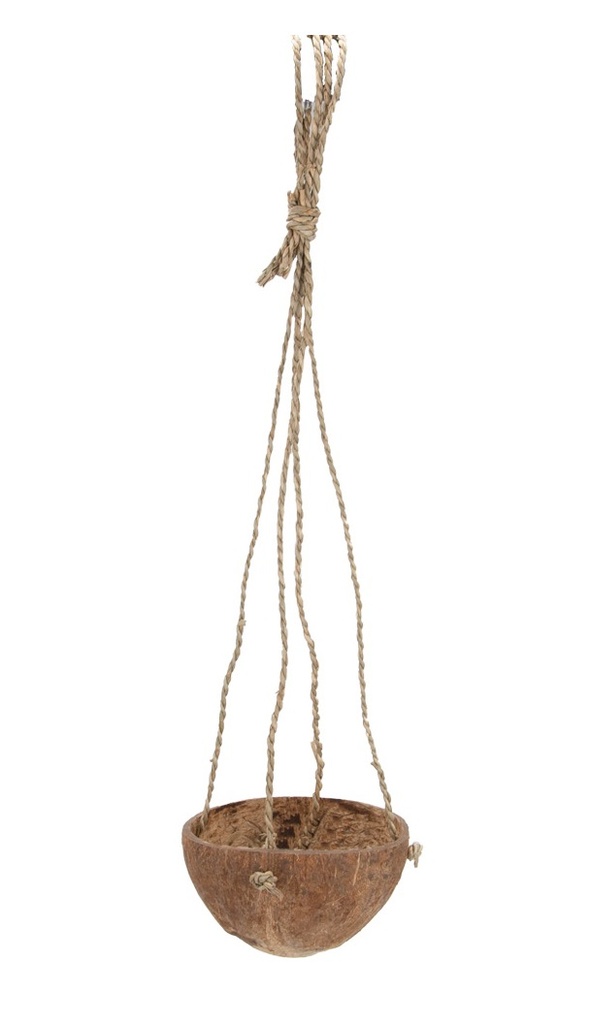 Blumenampel mit 1 Kokos Becher, ca. 45 cm