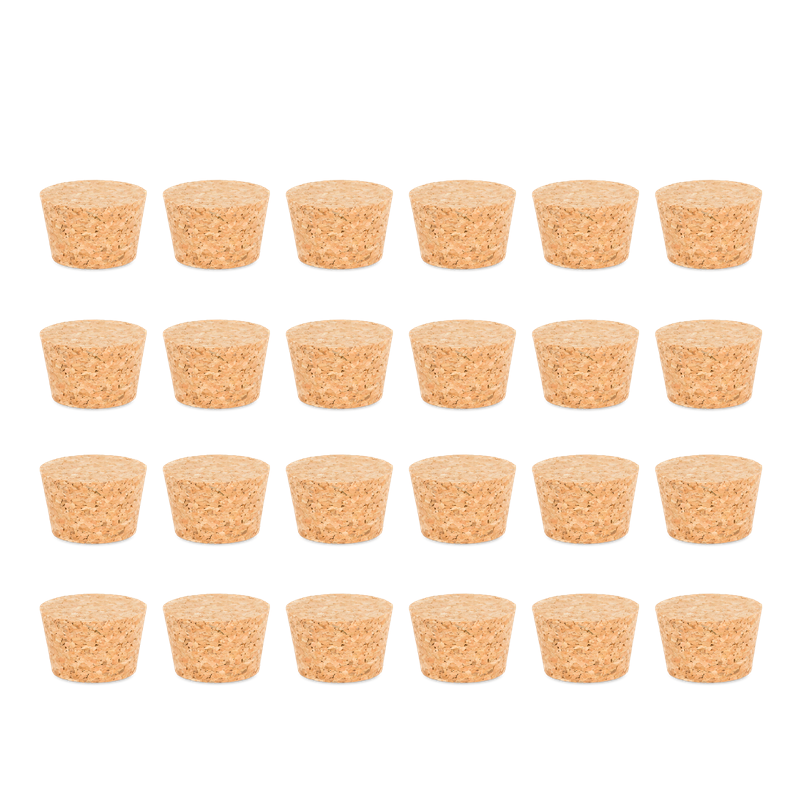 Naturkorken für Dekoflaschen 24 Stk. ca 30x30mm | Korken