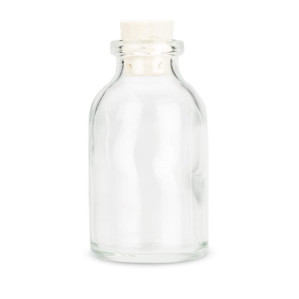 Mini Glasflaschen mit Korken 20ml 15 Stück 6x3cm | Deko Glasflaschen