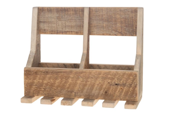 Flaschen Wandregal rustikal 39x16x31cm | Weinregal