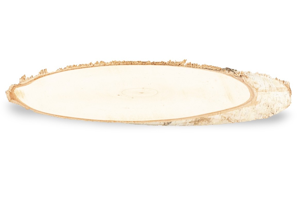 Birkenscheibe oval ca. 20 x 10cm