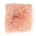 Sitzkissen Lammfell altrosa ( 35x35cm )