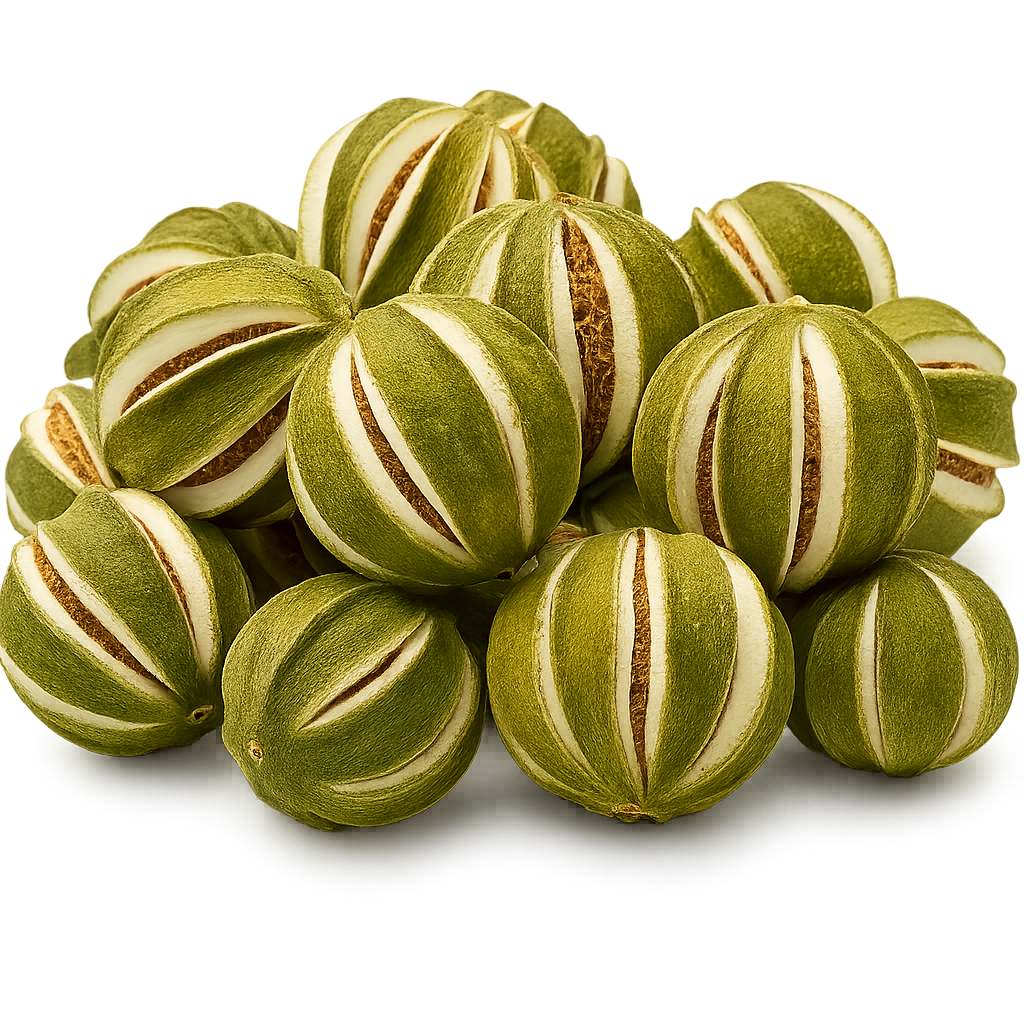 Limetten getrocknet 250 g ca. 10-13 Stück geschlitzt Deko Adventskranz Natur