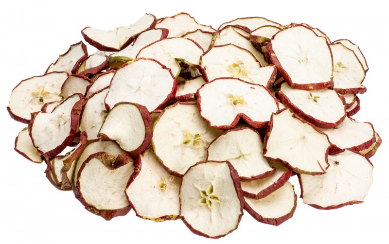 250 g Apfelscheiben rot getrocknet, Weihnachtsdeko Kranz Gesteck Basteln