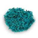 Curly Moos aquamarin ca. 50 g Dekomoos Tamarindenfaser Basteln Floristik Deko