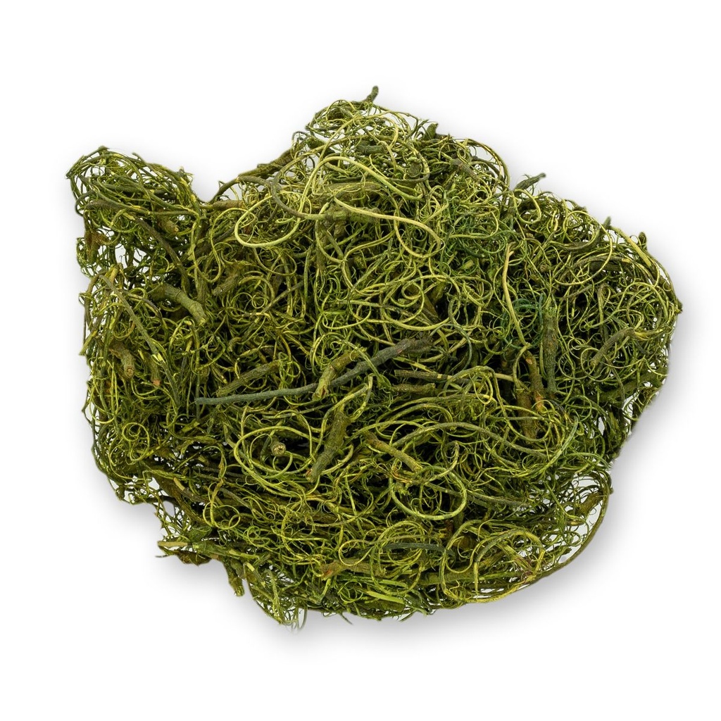 Curly Moos moosgrün ca. 50 g Dekomoos Tamarindenfaser Basteln Floristik Deko