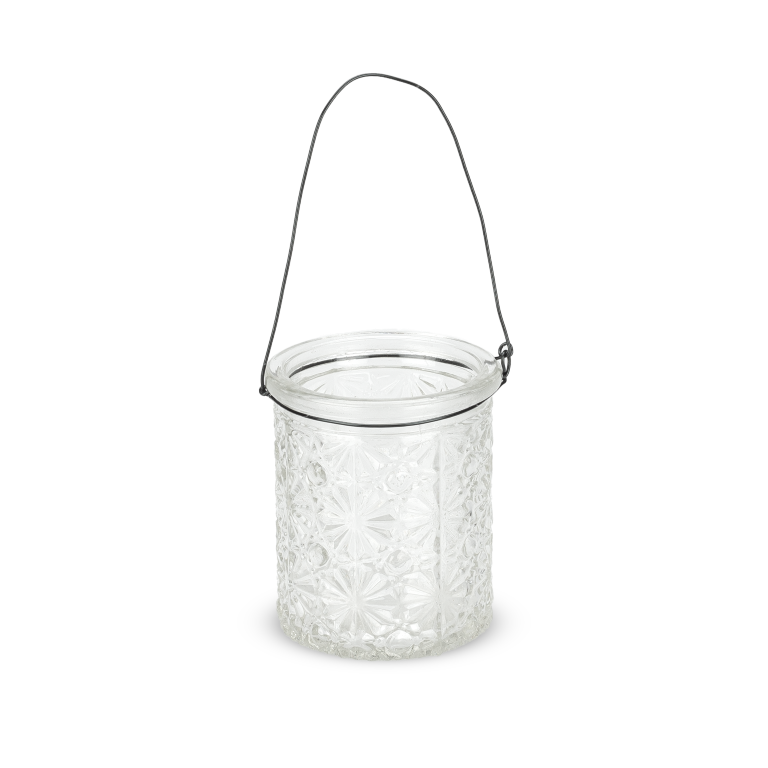 Windlichter mit Henkel 6 Stück,  H. 7,5 cm Ø 6cm