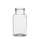 Apothekerflasche groß 20x10 cm Glasflasche Vintage Vase Windlicht Deko Natur