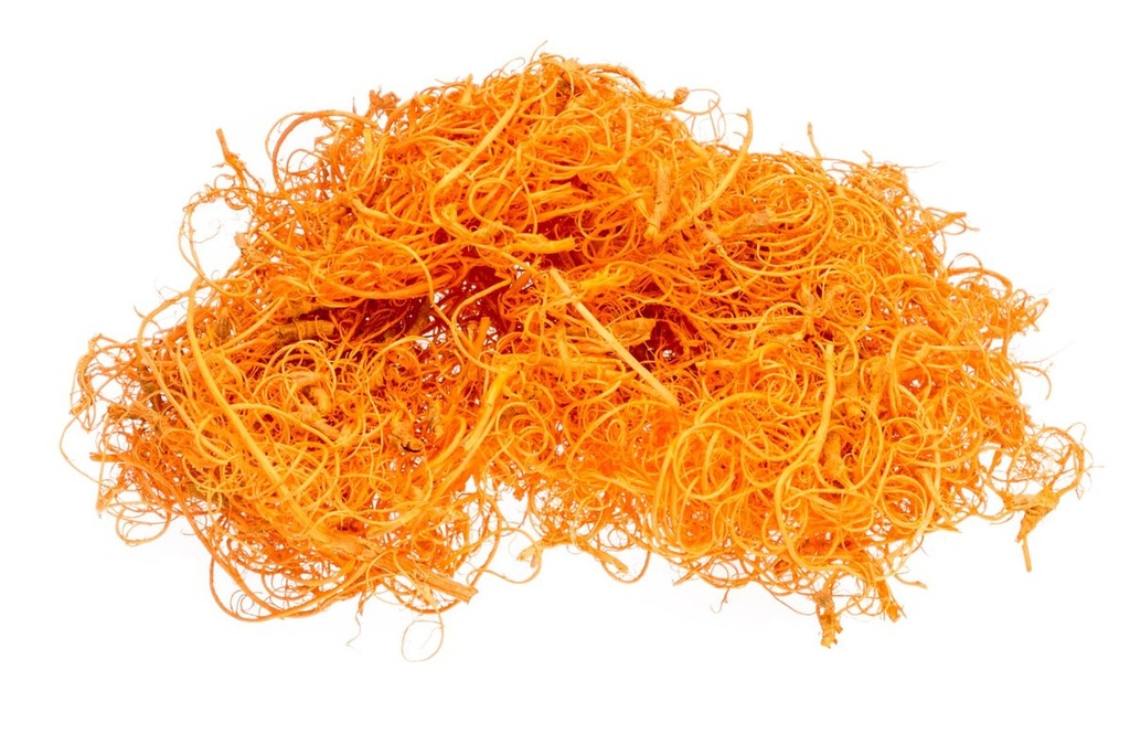 Curly Moos orange ca. 50 g Dekomoos Tamarindenfaser Basteln Floristik Modellbau