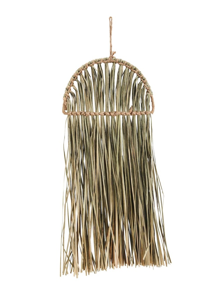 Boho-Wanddeko aus Dekogras, Maße ca. 55x24cm | Seegras-Wanddeko