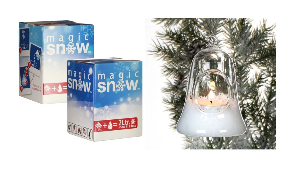 Zauberschnee Magic Snow - 20 Gramm | Deko-Schnee zum Dekorieren und Basteln