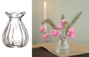 Kleine Glasvasen "Fleur", 4 Stück, Höhe 9cm Ø 7cm