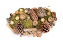 Wald-Potpourri ca. 450g mit Maritima Tannenzapfen, Baumrinde, Lappenmoos, Platanbällen, Dekoästen, Zeereichel Fruchtbecher, Zypressen und Estrelinia Zapfen