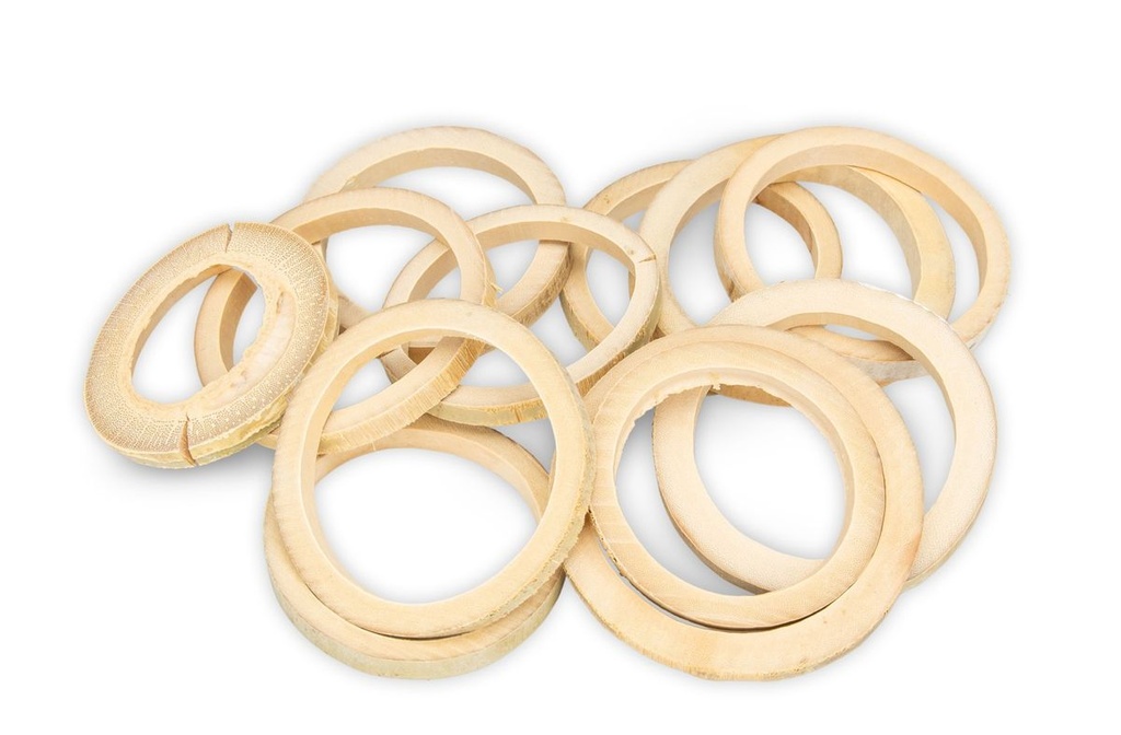 Bambus Ringe Natur, 10 Stück, Durchmesser ca. 10 cm, Stärke 1 cm,  | Holzringe | Bambus Ring | Bambus Scheiben | Deko Bambus | Bamboo | Deko Holzscheiben