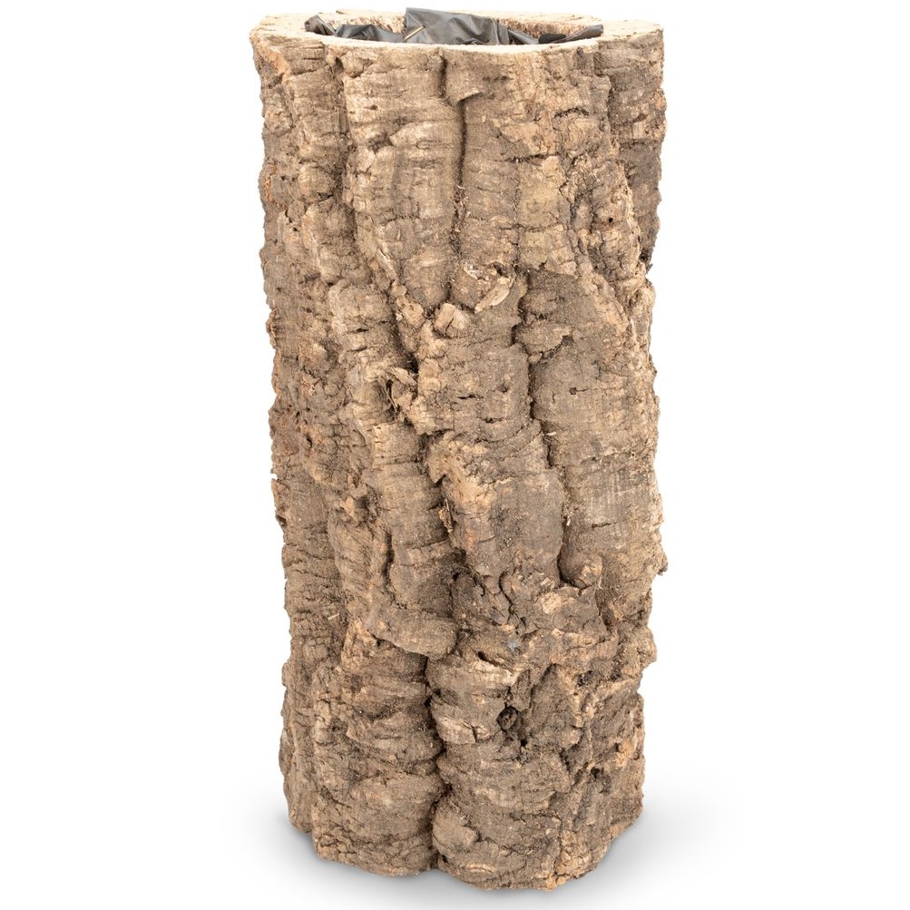 Korktopf 35 cm Ø 15-20 cm Übertopf Korkrinde mit Folie ausgeschlagen Pflanztopf