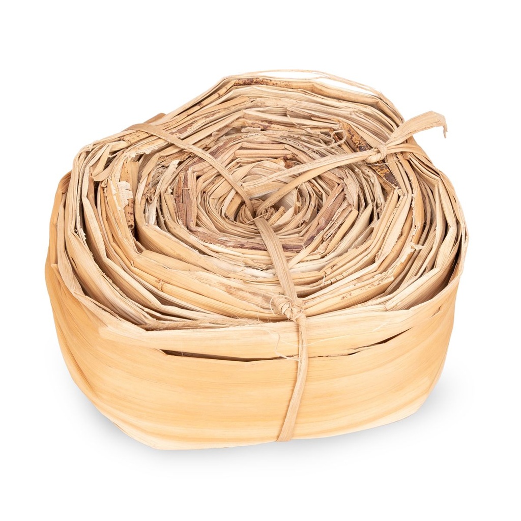 Bananenblatt Rolle 20x10cm – Naturdeko aus echter Bananenrinde aus Indonesien – nachhaltig, biegsam & vielseitig – DIY Deko für Floristik, Tischdeko, Blumentopf-Umwicklung, Boho & Terrarium