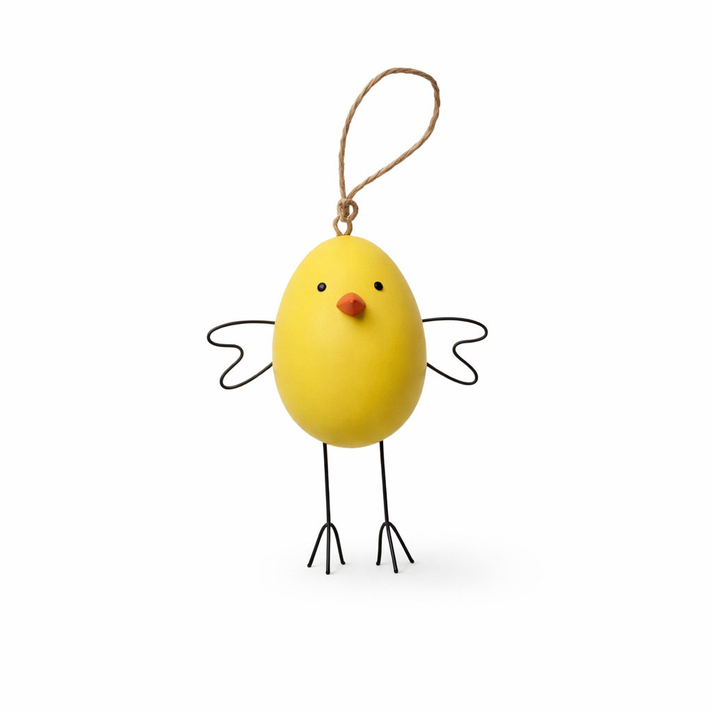 Osteranhänger Küken Holz Gelb Handgemacht Deko Hängedeko Frühling Ostern