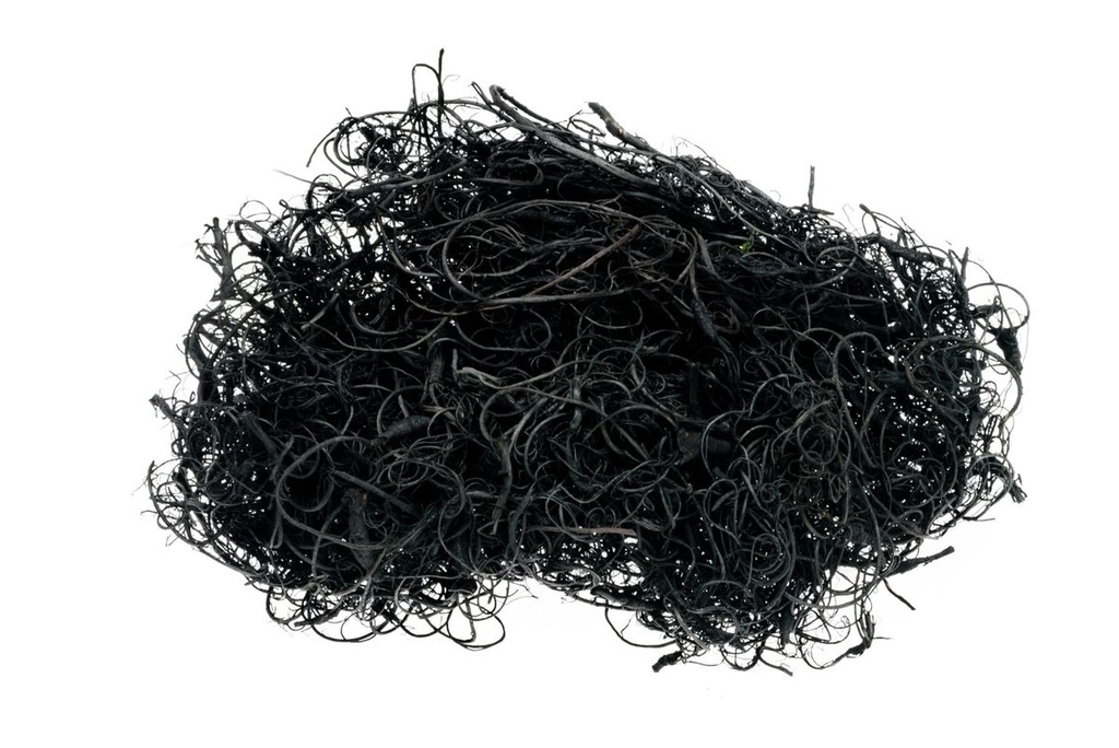 Curly Moos in Schwarz, Gewicht ca. 50g | Deko-Moos