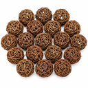 Brunch Ball Natur 6 cm 20 Stück Rankenkugeln Dekokugeln Weidenkugeln Basteln