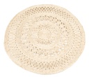 Strohteppich rund 90 cm Naturteppich Maisstroh geflochten Boho Landhaus Deko