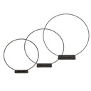 Metallring schwarz mit Fuß 25 30 40 cm Dekoring Trockenblumen Hoop Tischdeko
