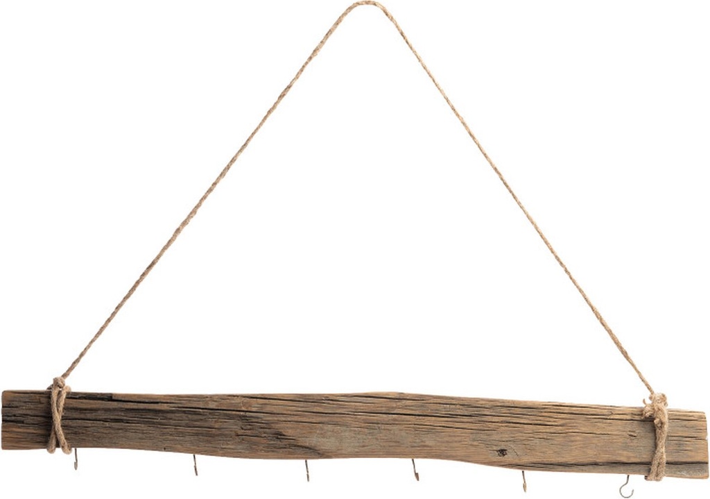 Deko-Holz-Stange / Brett zum Hängen mit Haken und Kordel, in 2 Größen erhältlich | Holz-Planke