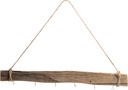 Deko-Holz-Stange / Brett zum Hängen mit Haken und Kordel, in 2 Größen erhältlich | Holz-Planke